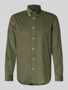 Tommy Hilfiger Regular Fit Cord-Hemd aus reiner Baumwolle in Oliv, Grö...