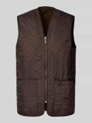 Barbour Regular Fit Steppweste mit warmen Innenfleece in Dunkelbraun, ...