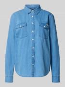 Mustang Regular Fit Jeansbluse Modell 'Sedana' in Jeansblau, Größe 34