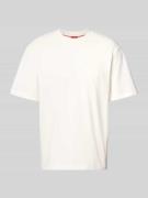 HUGO Relaxed Fit T-Shirt aus reiner Baumwolle Modell 'DAPOLINO' in Off...