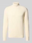 Manuel Ritz Regular Fit Strickpullover aus reiner Wolle in Weiss, Größ...