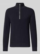 Marc O'Polo Denim Regular Fit Troyer aus reiner Baumwolle in Marine, G...