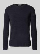 Marc O'Polo Denim Regular Fit Strickpullover aus Baumwoll-Mix in Marin...