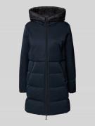 Amber & June Steppmantel mit Kapuze in Dunkelblau, Größe 34