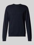 Jack & Jones Longsleeve mit Rundhalsausschnitt in Marine, Größe XL