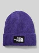 The North Face Beanie in Strick-Optik mit Logo-Patch Modell 'Box' in L...