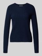 Christian Berg Woman Strickpullover aus reinem Kaschmir in Dunkelblau,...