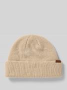 COLUMBIA Beanie mit Label-Detail in Kitt, Größe 1