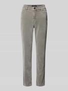 Marc Cain Slim Fit Hose im 5-Pocket-Design in Hellgrau, Größe 34