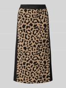 Marc Cain Midirock mit elastischem Logo-Bund in Black, Größe 34