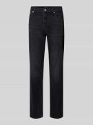 Tommy Jeans Straight Fit Jeans Baumwoll-Mix in Black, Größe 29/32