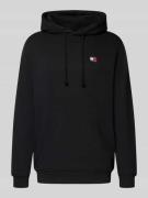 Tommy Jeans Regular Fit Hoodie aus reiner Baumwolle in Black, Größe L