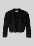 V.M. Bolero mit 3/4-Ärmel in Black, Größe XS