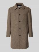 SELECTED HOMME Regular Fit Mantel aus Woll-Mix Modell 'ARCHIVE' in Hel...