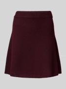 Neo Noir Minirock mit Woll-Anteil Modell 'Gisa' in Bordeaux, Größe 34