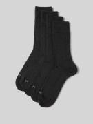 BOSS Socken aus Baumwoll-Mix im 4er-Pack in Anthrazit, Größe 39-42