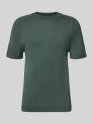 SELECTED HOMME Regular Fit T-Shirt aus reiner Wolle in Dunkelgruen, Gr...