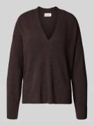 My Essential Wardrobe Strickpullover mit Kaschmir-Anteil in Schoko, Gr...