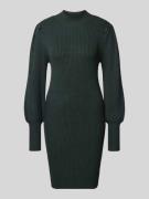 Only Comfort Fit Strickkleid aus Viskose-Mix Modell 'KATIA' in Dunkelg...