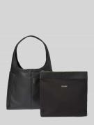 Hey Marly Shopper aus Rindsleder-Mix Modell 'Alltime Lover' in Black, ...