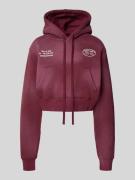 ANOTHER COTTON LAB Cropped Hoodie mit Kapuze in Bordeaux, Größe L