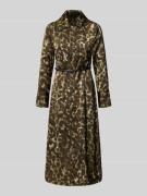 Mango Hemdblusenkleid mit Gürtel Modell 'CAMILA' in Khaki, Größe XS