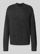 MCNEAL Loose Fit Strickpullover mit Woll-Anteil in Dunkelgrau Melange,...