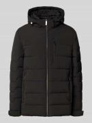 bugatti Steppjacke mit Kapuze und Reißverschlusstaschen in Black, Größ...