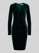 Christian Berg Cocktail Knielanges Cocktailkleid mit V-Ausschnitt in D...