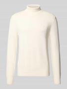 Christian Berg Men Slim Fit Pullover aus Baumwoll-Woll-Mix in Offwhite...