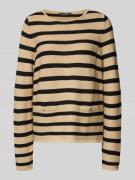 Betty Barclay Strickpullover mit Ziertaschen in Beige, Größe 48