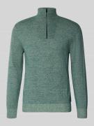 Tom Tailor Denim Regular Fit Troyer aus reiner Baumwolle in Mint Melan...