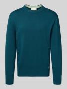 Tom Tailor Denim Regular Fit Pullover aus reiner Baumwolle in Dunkelgr...