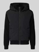 BOSS Orange Regular Fit Strickjacke mit Frontteil im Blouson-Stil Mode...