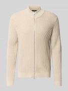 CINQUE Strickjacke mit Reißverschluss Modell 'FABIAN' in Beige, Größe ...