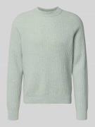 BOSS Orange Regular Fit Pullover aus Woll-Mix in Mint, Größe L