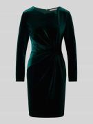 Christian Berg Woman Selection Knielanges Kleid aus Samt mit Rundhalsa...