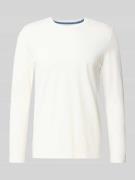 Christian Berg Men Longsleeve mit geripptem Rundhalsausschnitt in Offw...