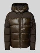 Polo Ralph Lauren Steppjacke mit Label-Stitching in Dunkelbraun, Größe...