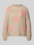 ZABAIONE Strickpullover mit Rundhalsausschnitt Modell 'Bo44nita' in Be...