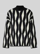 B.Young Strickpullover mit Stehkragen Modell 'Otari' in Black, Größe L