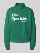 FILA Oversized Sweatshirt mit Stehkragen Modell 'LACHY' in Gruen, Größ...