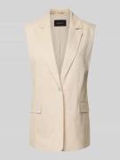 s.Oliver BLACK LABEL Relaxed Fit Weste aus Baumwoll-Mix mit Leinen in ...