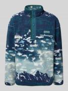 COLUMBIA Sweatshirt aus Teddyfell in Marine, Größe XXL