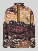 COLUMBIA Sweatshirt aus Teddyfell in Bordeaux, Größe S