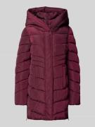 Tom Tailor Regular Fit Steppmantel mit Kapuze in Bordeaux, Größe L