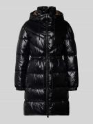 Marc Cain Steppmantel mit Kapuze in Black, Größe 34