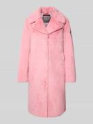 Frieda & Freddies Mantel mit Reverskragen in Pink, Größe 34