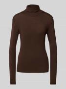 ICHI Strickpullover mit Rollkragen Modell 'MAFA' in Dunkelbraun, Größe...