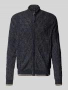 Lerros Strickjacke mit Reißverschluss in Dunkelblau, Größe L